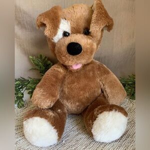 Build A Bear Dog 13” Plush Brown Sugar Puppy With Spotted Eye Retired